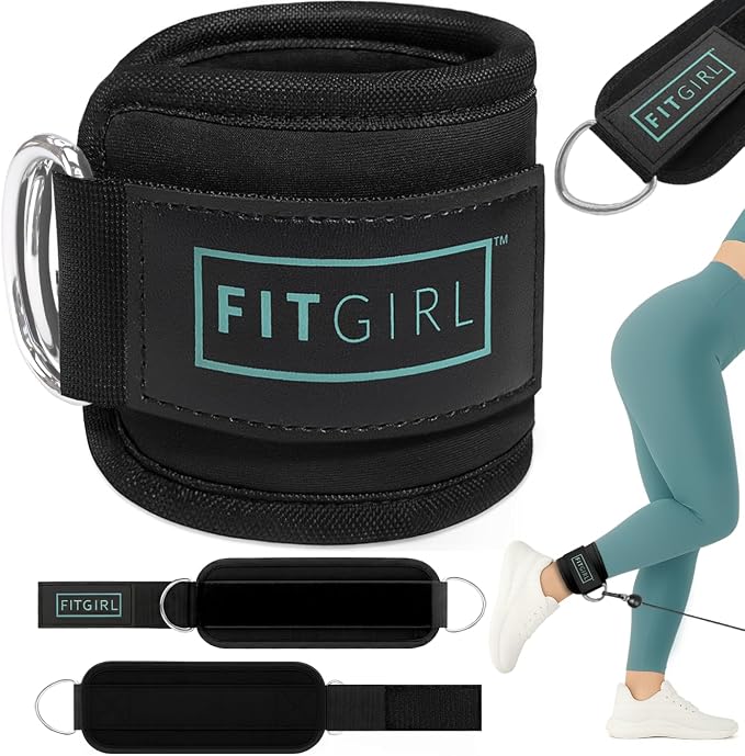 FITGIRL - Ankle Strap for Cable Exercise Machines, Work Out Cuff Attachment for by FITGIRL