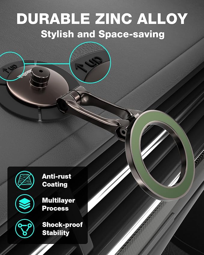 Smolink Magnetic Car Phone Holder, Zinc Alloy Material - Image 2