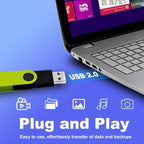 Thumb Drive 16GB FAT32 USB Flash Drives 20 Pack 16 GB USB 2.0 Jump Drives - Image 3