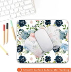Square Mouse Pad Pretty Flowers, Personalized Premium-Textured Custom Mouse Mat - Image 4