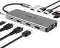 TOTU 13-in-1 USB-C Hub with Ethernet, 4K HDMI, SD/TF Cards Reader, Mic/Audio by TOTU