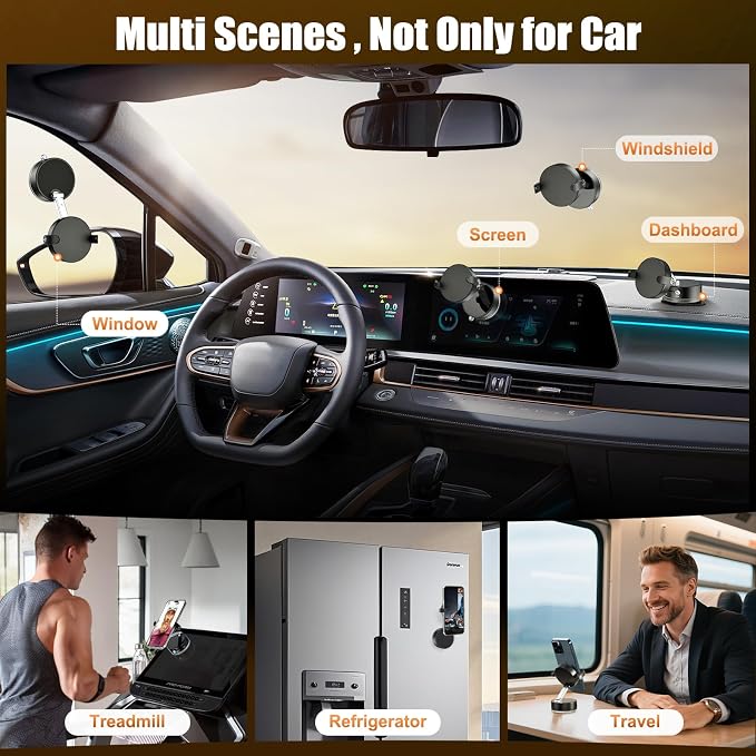 OOCC Magnetic Phone Holders for Your Car, 360°Rotating Adjustable Magsafe Car - Image 3