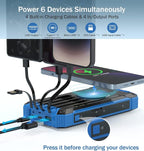 GOODaaa Power Bank Wireless Charger 36000mAh Built in 4 Cables Six Outputs 15W - Image 2