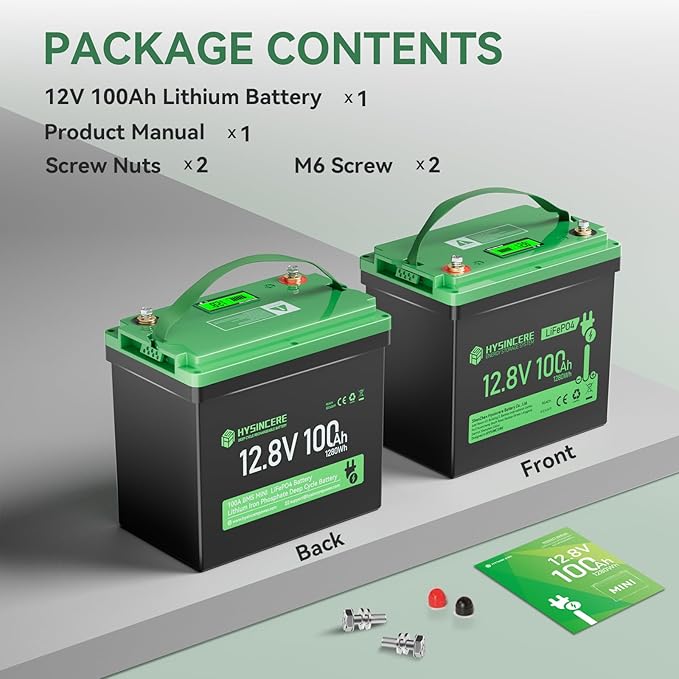 12V 100Ah Mini LiFePO4 Lithium Battery, 12V Deep Cycle Lithium Rechargeable - Image 8