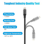 AGVEE 4 inch USB-C Female to Lightning Male Adapter, 30W Fast Charging Charger - Image 4