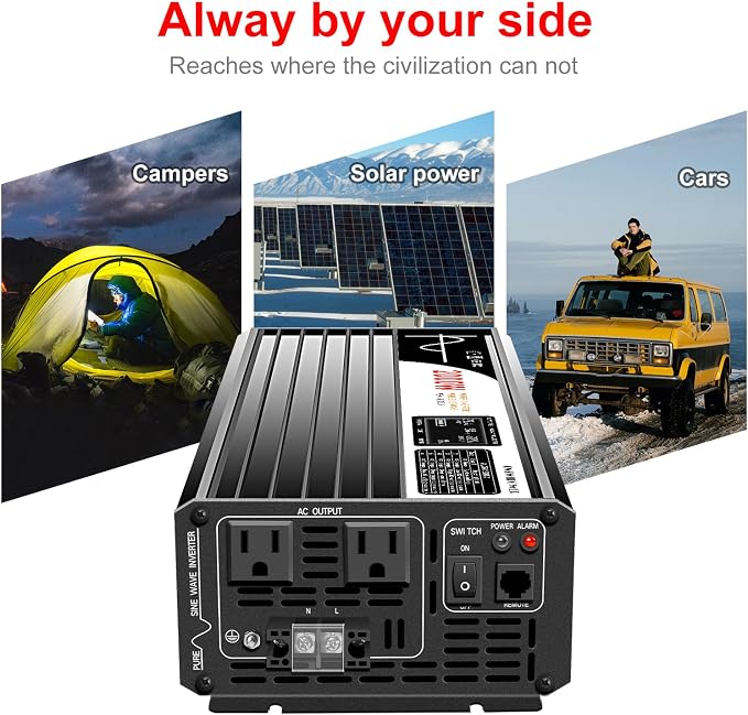 Xijia 2000W Pure Sine Wave Inverter DC 36v Inverter to 120v ac 60HZ Solar - Image 4