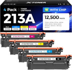 213A Toner Cartridge 4 Pack by JCTONER