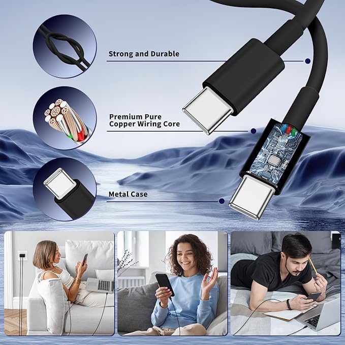 Super Fast Samsung Charger Type C, 45W Dual Port USB C Fast Charger Block & - Image 5