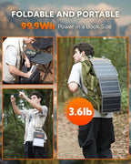 Lumopal Portable Solar Charger 99.9 Wh Battery Bank Equipped - Image 5