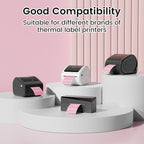 2.25x1.25 Inch Thermal Labels Pink, Holographic Sliver Barcode Thermal Labels - Image 3