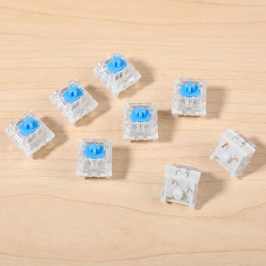Sibba 40 Pcs Mechanical Keyboard Switches 3 Pin Blue Keyboard Clicker - Image 7