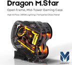 MegaPC Upgraded Open-Frame Mid-Tower Micro-ATX/Mini-ITX Gaming PC Case - Image 2