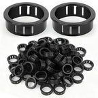 100PCS 7/8" Black Cable Snap Bushing Grommet, Snap in Cord Bushing Protect by Unknown