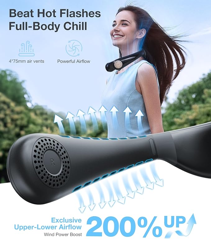 TORRAS COOLiFY Air 2025 Upgraded Neck Fan Air Conditioner, Dual-Airflow Pro - Image 4
