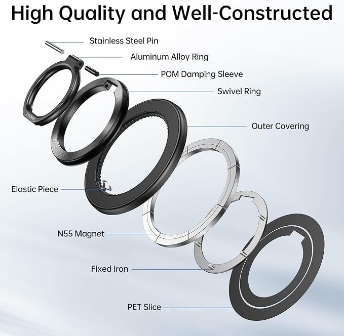 SYNCWIRE Upgraded Magnetic Phone Ring Holder - Image 9