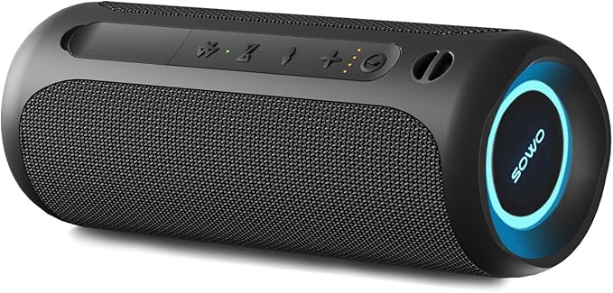 Wireless Portable Speaker, IPX7 Waterproof Bluetooth Speaker, 25W Loud Stereo by Rockandeasymusiclife