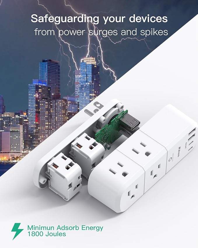 Surge Protector Outlet Extender - Image 5