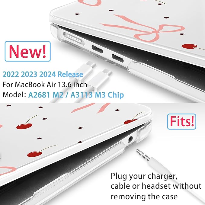 Mektron for 2025 M4 MacBook Air 13.6 Inch A3240 Case Fits 2023 A2681 M2 2024 - Image 2