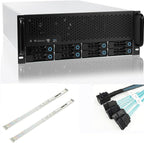 RackChoice 4U Rackmount Server Chassis 8-Bay 12Gbps Hot-Swappable SATA/SAS by RackmountChassis1Uto5U