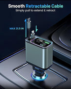 4 in 1 Retractable Car Charger - Image 2