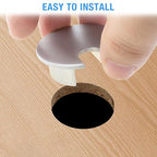 Desk Grommet 1-3/8", Desk Cord Hole Cover, Cable Grommet Metal Zinc Alloy - Image 4