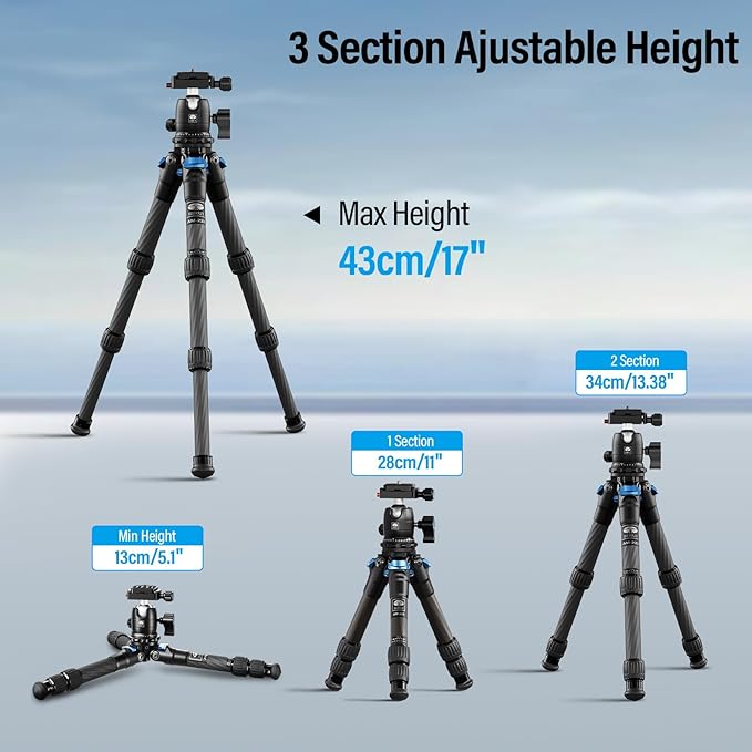 SIRUI Carbon Fiber Travel Tripod - Image 3