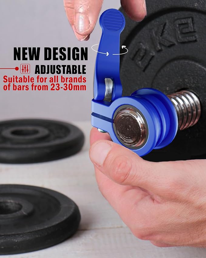 Mini Barbell Clips 1 inch I Multi-Size Adjustable Barbell Collar I 1 inch - Image 3