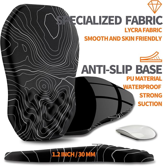 Ergonomic Slope Mouse Pad Wrist Support, Wrist Rest Mousepad - Image 6