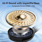 EarFun Wave Life Hybrid Active Noise Cancelling Headphones, Wireless Over Ear - Image 2