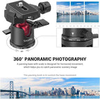 SmallRig Mini Ball Head, Tripod Head Camera 360° Panoramic - Image 2