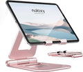 Nulaxy Aluminum Dual Foldable iPad Stand, Fully Adjustable Desktop Tablet Holder by Nulaxy