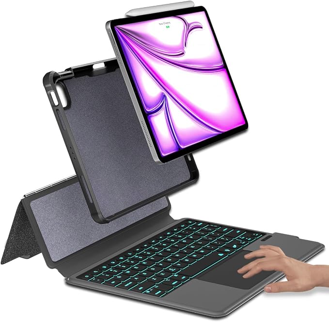 iPad 12.9 Keyboard Case for iPad Pro 12.9 inch 6th 2022/5th 2021/4th 2020/3rd by eoso