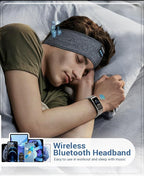 Perytong Sleep Headphones Bluetooth Headband, Sports Wireless Earphones Music - Image 7