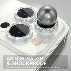Choiche [3+1 for iPhone 14 Pro/iPhone 14 Pro Max Camera Lens Protector Bling - Image 3