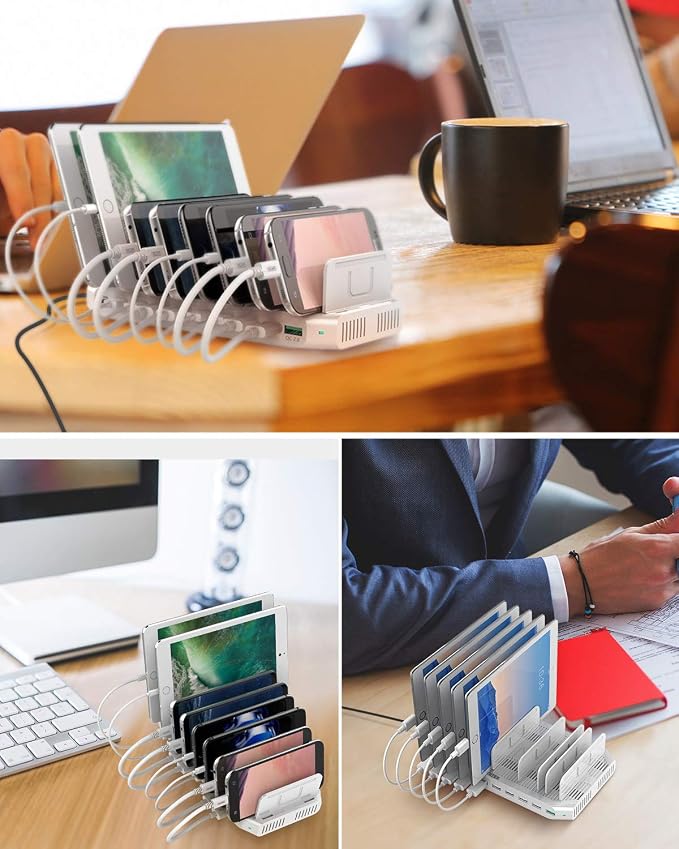 Unitek Charging Station for Multiple Devices, USB Charging Dock - Image 7
