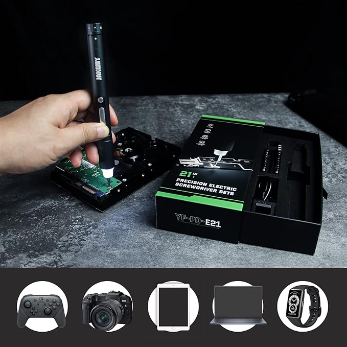 Mini Electric Screwdriver, JAKEMY Adjustable Torque Power Screwdriver Dual-mode - Image 8