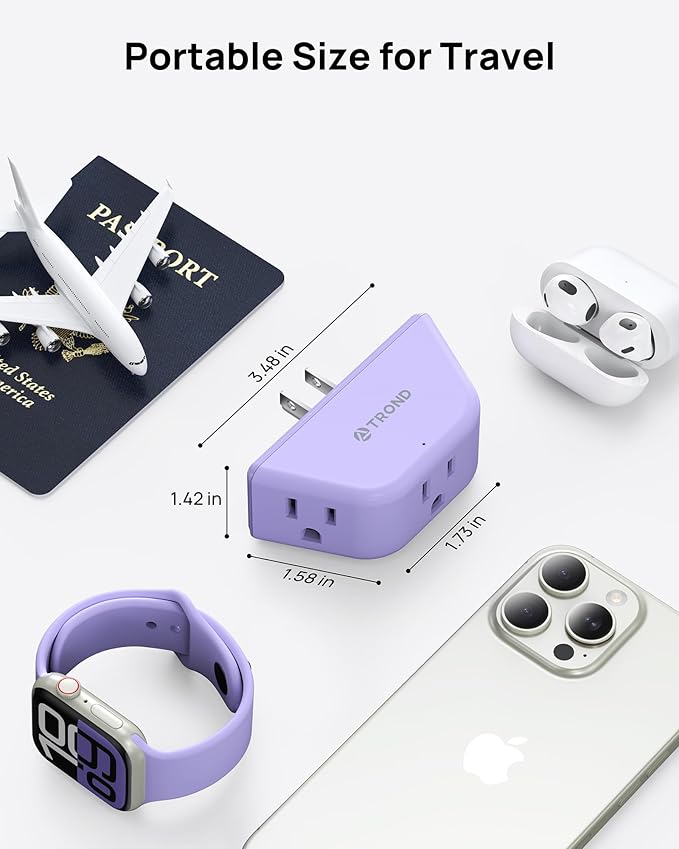 TROND Purple Outlet Extender - Image 6