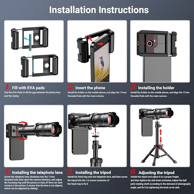 APEXEL 36X HD Telephoto Lens for iPhone/Samsung/Android | High Power Zoom - Image 9