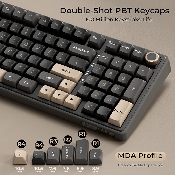 RK ROYAL KLUDGE R98 Pro Wired Mechanical Keyboard, RGB PC Gaming Keyboard - Image 5
