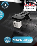 Vinyl Record Player with Bluetooth 5.3 in & Out | Record Player with Speakers & - Image 4