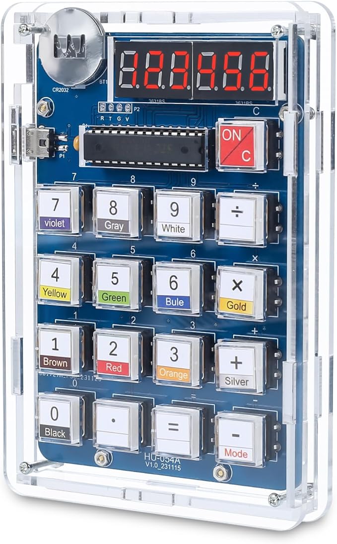 MiOYOOW 6-Digit DIY Calculator Kit, USB/Battery Powered Calculator Soldering by Mioyoow