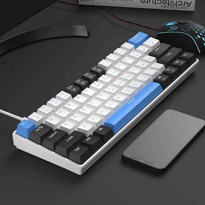 60% Mechanical Gaming Keyboard, Mixed Color Keycaps Gaming Keyboard - Image 7
