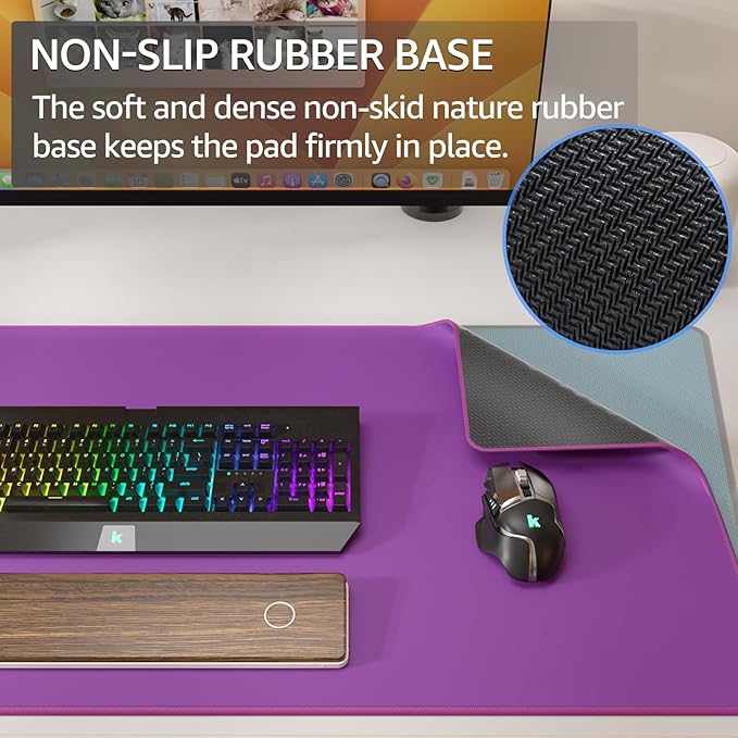 KTRIO Large Gaming Mouse Pad Desk Mat, Superior Micro-Weave Cloth, Non-Slip - Image 3