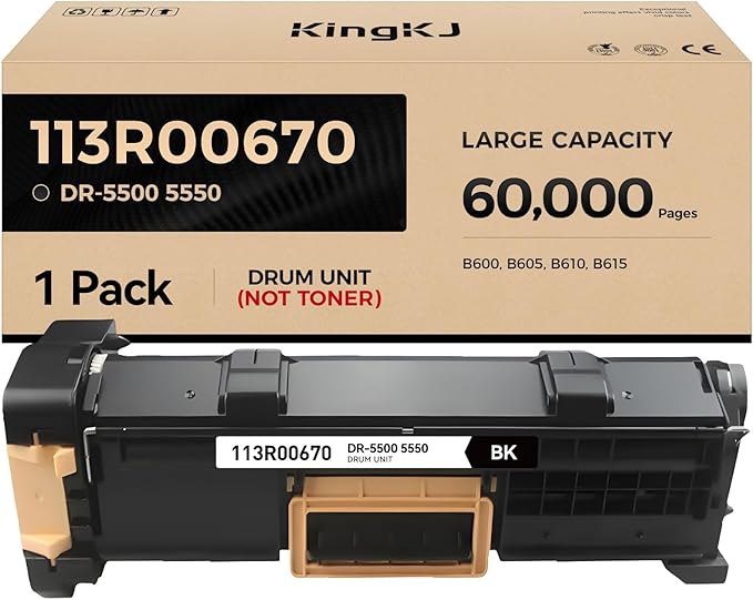 Phaser 5500 5550 Drum Cartridge High Capacity Black 1-Pack Replacement by KingKJInkToner