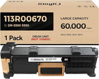 Phaser 5500 5550 Drum Cartridge High Capacity Black 1-Pack Replacement by KingKJInkToner