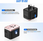 Universal International Power Travel Plug Adapter, 5 in 1 European Travel Plug - Image 4