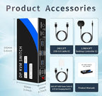 kvm Switch 1 Monitors 2 Computers 8K@60HZ，4K@120HZ，4 Port USB3.0（with 1 USB C - Image 3