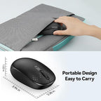 TECKNET Wireless Mouse, 2.4G Quiet Computer Mouse - Image 3