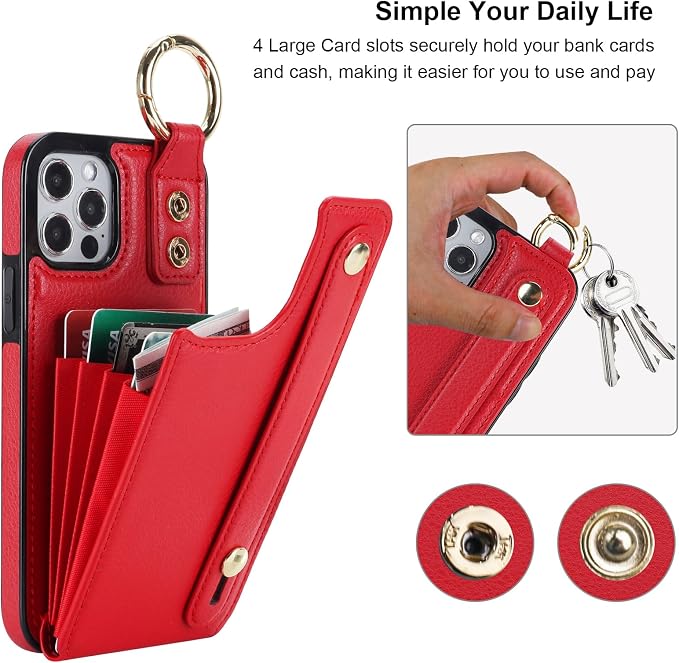 Folosu for iPhone 12/12 Pro Wallet Case - Image 4
