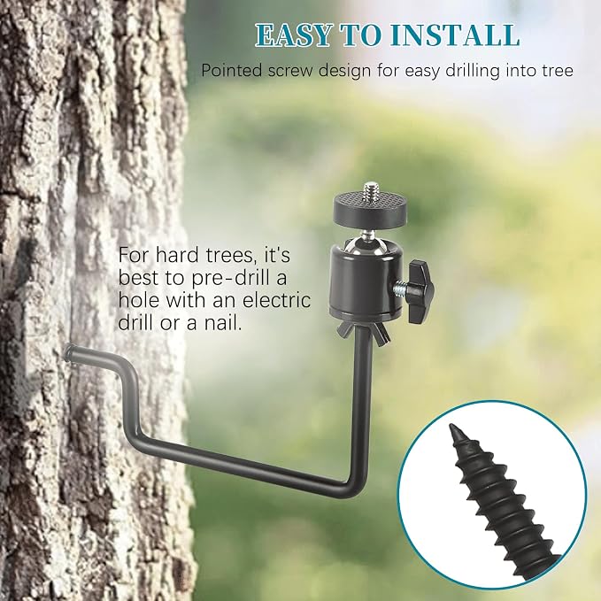 5 Pcs Trail Camera Tree Mount, Trail Camera Holder 360° Cameras Bracket - Image 8